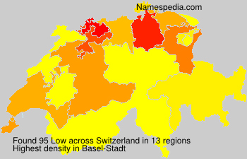 Surname Low in Switzerland Surname Low in Switzerland
