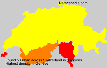 Surname Luban in Switzerland Surname Luban in Switzerland