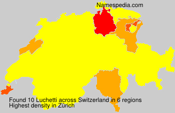 Surname Luchetti in Switzerland Surname Luchetti in Switzerland