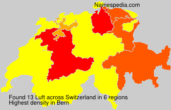 Surname Luft in Switzerland Surname Luft in Switzerland