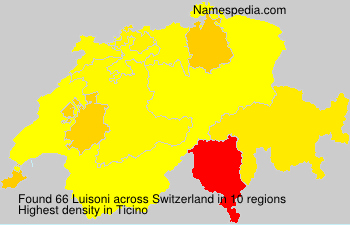 Surname Luisoni in Switzerland Surname Luisoni in Switzerland