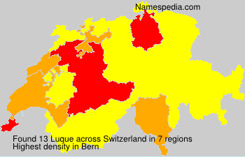 Surname Luque in Switzerland Surname Luque in Switzerland