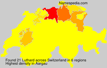 Surname Luthard in Switzerland Surname Luthard in Switzerland