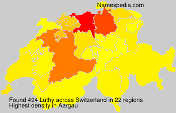 Surname Luthy in Switzerland Surname Luthy in Switzerland
