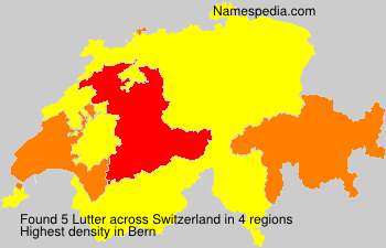 Surname Lutter in Switzerland Surname Lutter in Switzerland