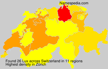 Surname Lux in Switzerland Surname Lux in Switzerland