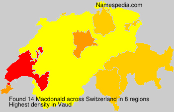 Surname Macdonald in Switzerland Surname Macdonald in Switzerland
