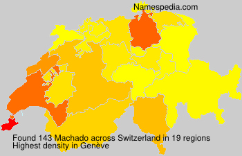 Surname Machado in Switzerland Surname Machado in Switzerland