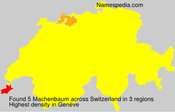 Surname Machenbaum in Switzerland Surname Machenbaum in Switzerland