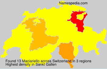 Surname Maciariello in Switzerland Surname Maciariello in Switzerland