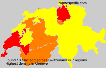 Surname Macleod in Switzerland Surname Macleod in Switzerland