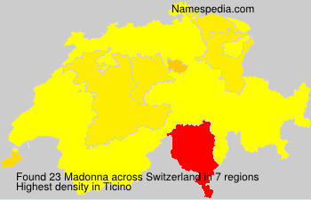Surname Madonna in Switzerland Surname Madonna in Switzerland