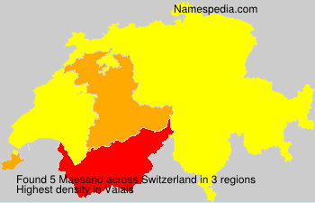 Surname Maesano in Switzerland Surname Maesano in Switzerland
