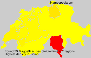 Surname Maggetti in Switzerland