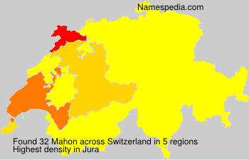 Surname Mahon in Switzerland Surname Mahon in Switzerland