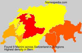 Surname Mainini in Switzerland Surname Mainini in Switzerland