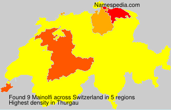 Surname Mainolfi in Switzerland Surname Mainolfi in Switzerland