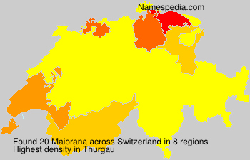 Surname Maiorana in Switzerland Surname Maiorana in Switzerland