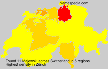 Surname Majewski in Switzerland Surname Majewski in Switzerland