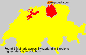 Surname Majnaric in Switzerland