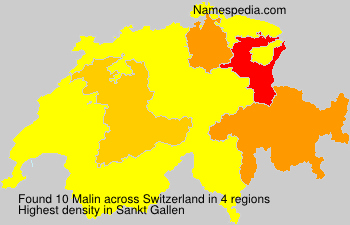 Surname Malin in Switzerland Surname Malin in Switzerland