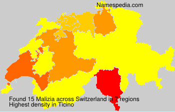 Surname Malizia in Switzerland Surname Malizia in Switzerland