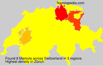 Surname Mamula in Switzerland Surname Mamula in Switzerland