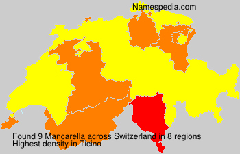 Surname Mancarella in Switzerland Surname Mancarella in Switzerland