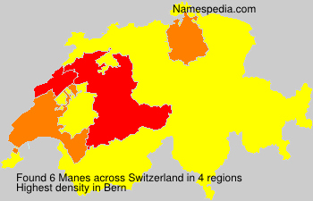 Surname Manes in Switzerland