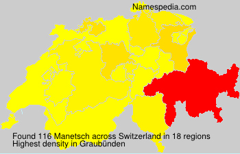 Surname Manetsch in Switzerland Surname Manetsch in Switzerland