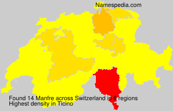 Surname Manfre in Switzerland Surname Manfre in Switzerland