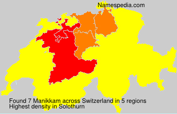 Surname Manikkam in Switzerland Surname Manikkam in Switzerland