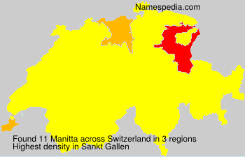 Surname Manitta in Switzerland Surname Manitta in Switzerland