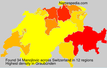 Surname Manojlovic in Switzerland Surname Manojlovic in Switzerland