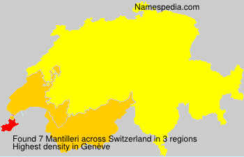 Surname Mantilleri in Switzerland