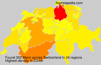 Surname Manz in Switzerland Surname Manz in Switzerland