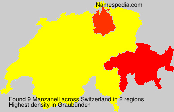 Surname Manzanell in Switzerland Surname Manzanell in Switzerland
