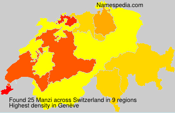 Surname Manzi in Switzerland Surname Manzi in Switzerland