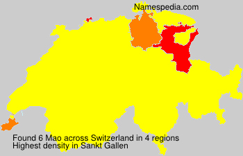 Surname Mao in Switzerland Surname Mao in Switzerland