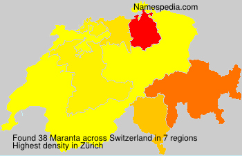 Surname Maranta in Switzerland Surname Maranta in Switzerland