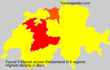 Surname Marcet in Switzerland Surname Marcet in Switzerland