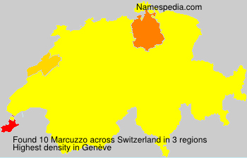 Surname Marcuzzo in Switzerland Surname Marcuzzo in Switzerland