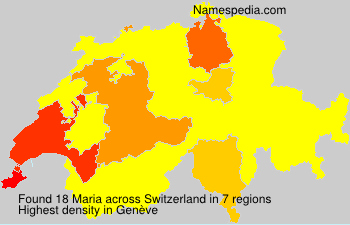 Surname Maria in Switzerland