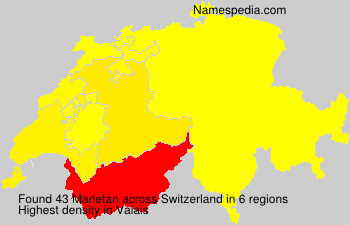 Surname Marietan in Switzerland