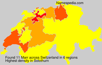 Surname Marr in Switzerland Surname Marr in Switzerland