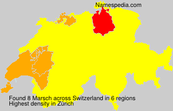 Surname Marsch in Switzerland Surname Marsch in Switzerland