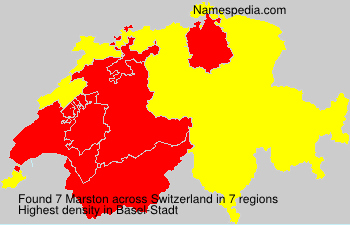 Surname Marston in Switzerland Surname Marston in Switzerland