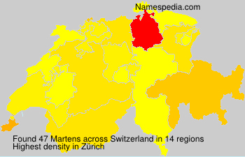 Surname Martens in Switzerland Surname Martens in Switzerland