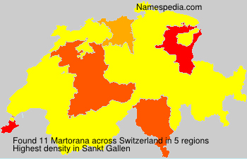 Surname Martorana in Switzerland Surname Martorana in Switzerland