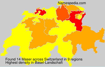 Surname Maser in Switzerland